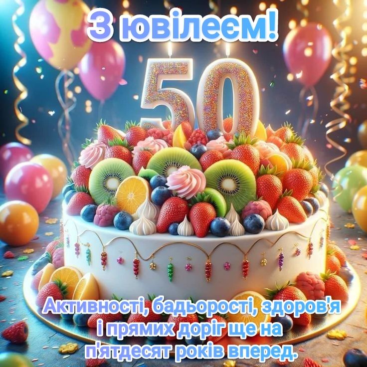 картинка 7 привітання з ювілеєм 50 років жінці